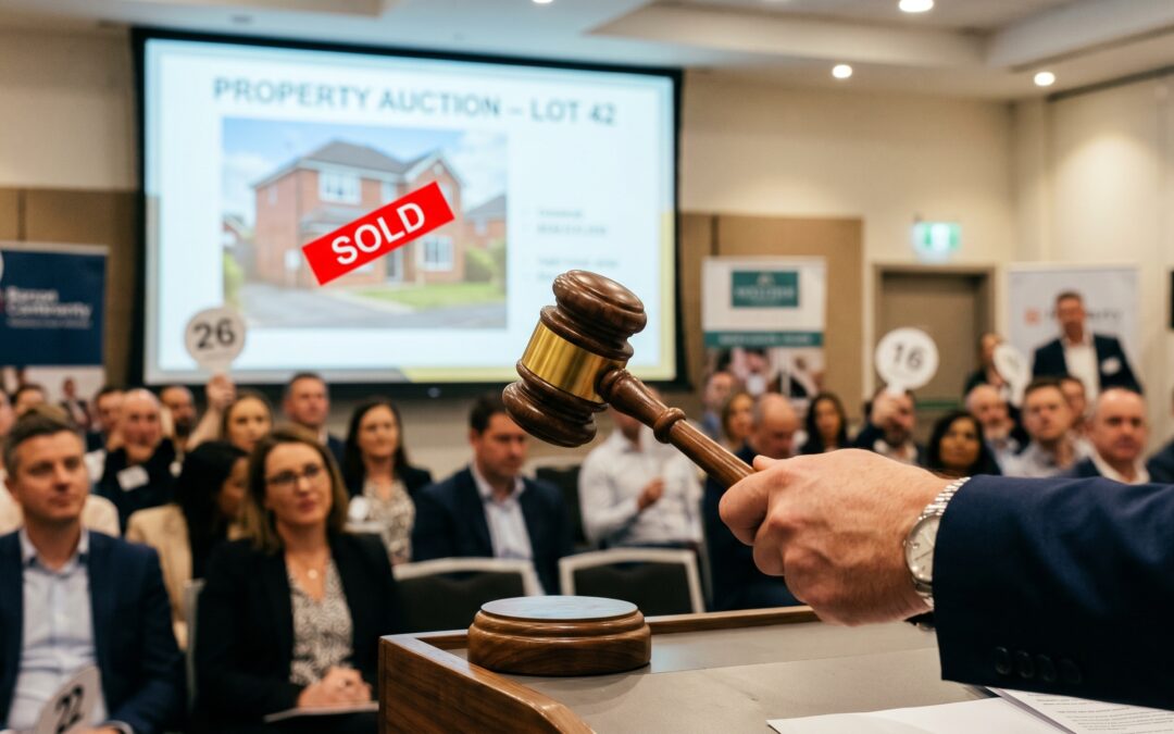 People at a real estate auction